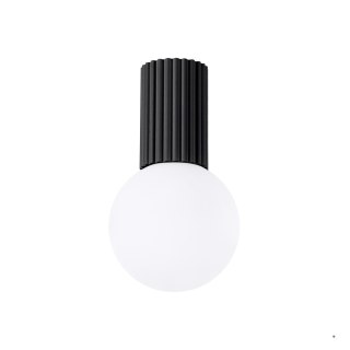 Sollux Lighting Plafon HALO czarny IP44
