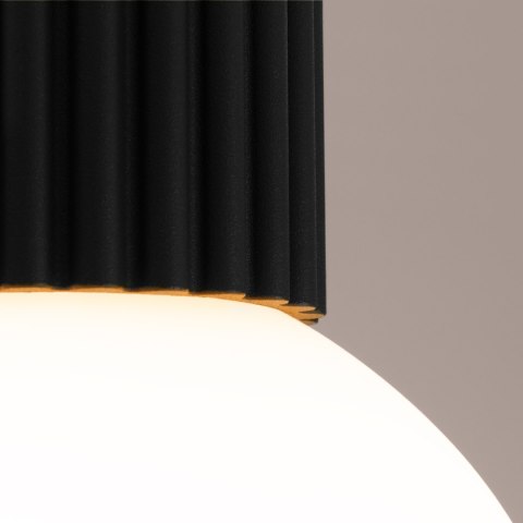 Sollux Lighting Plafon HALO czarny IP44