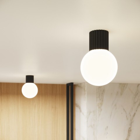 Sollux Lighting Plafon HALO czarny IP44