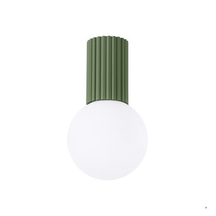 Sollux Lighting Plafon HALO zielony oliwkowy IP44