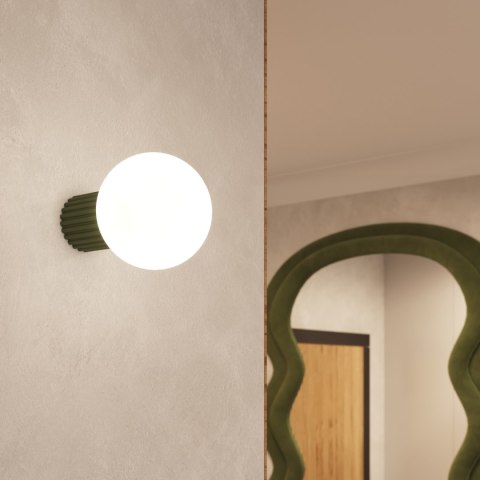 Sollux Lighting Plafon HALO zielony oliwkowy IP44
