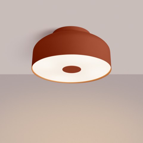Sollux Lighting Plafon OMIQ ochra czerwona