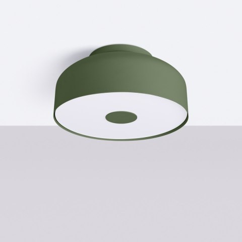 Sollux Lighting Plafon OMIQ zielony oliwkowy