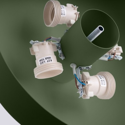 Sollux Lighting Plafon OMIQ zielony oliwkowy