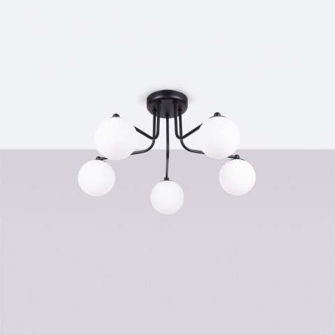 Sollux Lighting Żyrandol ASTRAL 5 czarny