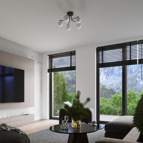 Sollux Lighting Żyrandol ASTRAL 5 czarny