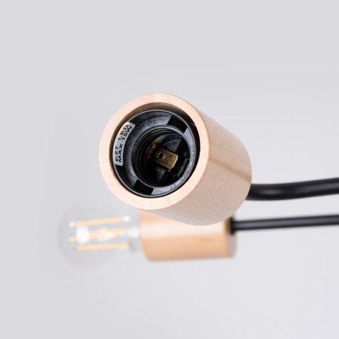 Sollux Lighting Żyrandol TIMBO 4 czarny