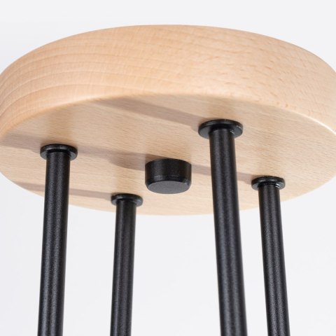 Sollux Lighting Żyrandol TIMBO 4 czarny