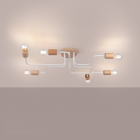 Sollux Lighting Żyrandol TIMBO 6 biały