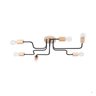 Sollux Lighting Żyrandol TIMBO 6 czarny