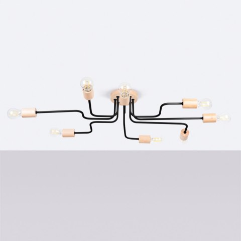 Sollux Lighting Żyrandol TIMBO 8 czarny