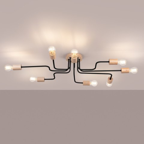 Sollux Lighting Żyrandol TIMBO 8 czarny