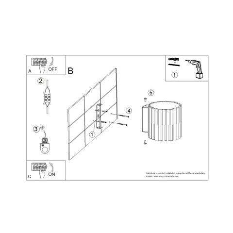 Sollux Lighting Kinkiet AURA zielony oliwkowy G9