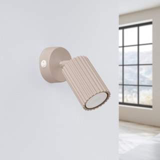 Sollux Lighting Kinkiet KARBON taupe z włącznikiem