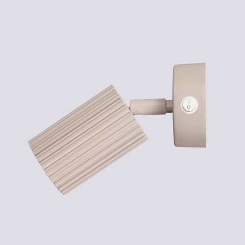 Sollux Lighting Kinkiet KARBON taupe z włącznikiem