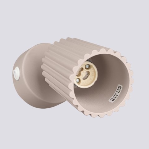 Sollux Lighting Kinkiet KARBON taupe z włącznikiem