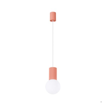Sollux Lighting Lampa wisząca HALO 1 brzoskwiniowa
