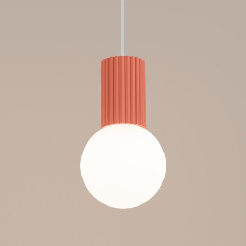 Sollux Lighting Lampa wisząca HALO 1 brzoskwiniowa