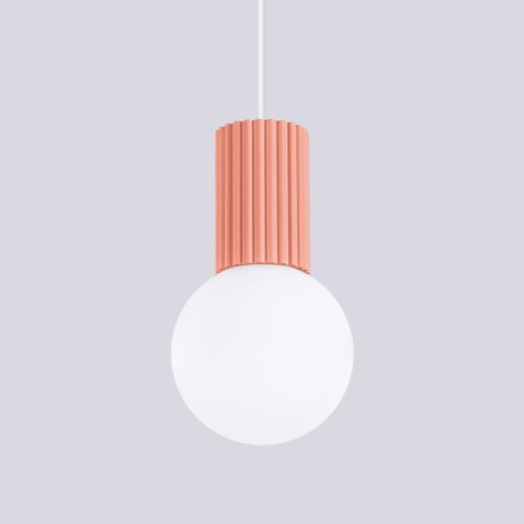 Sollux Lighting Lampa wisząca HALO 1 brzoskwiniowa