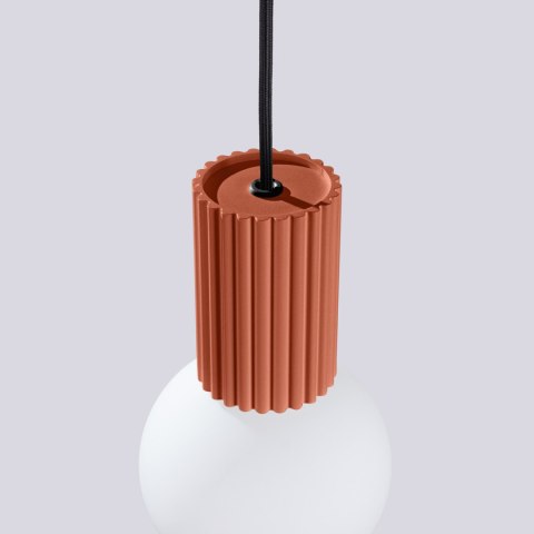Sollux Lighting Lampa wisząca HALO 1 ochra czerwona