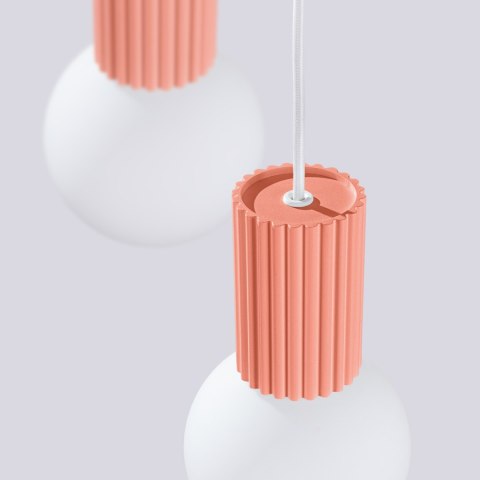 Sollux Lighting Lampa wisząca HALO 3P brzoskwiniowa