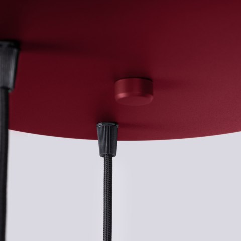 Sollux Lighting Lampa wisząca HALO 3P burgund