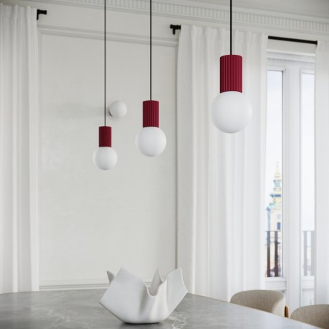 Sollux Lighting Lampa wisząca HALO 3P burgund