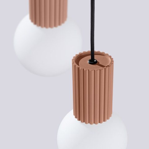 Sollux Lighting Lampa wisząca HALO 3P mocca