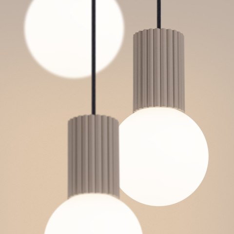 Sollux Lighting Lampa wisząca HALO 3P taupe