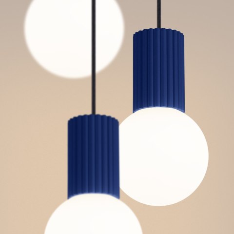 Sollux Lighting Lampa wisząca HALO 3P ultramaryna