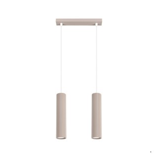 Sollux Lighting Lampa wisząca KARBON 2 taupe
