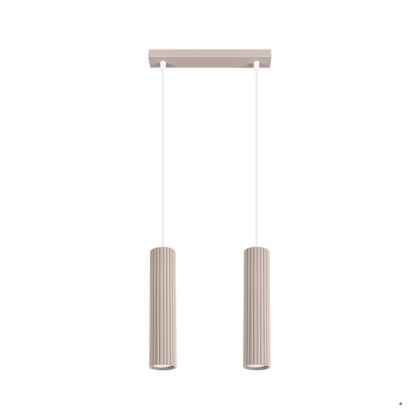 Sollux Lighting Lampa wisząca KARBON 2 taupe