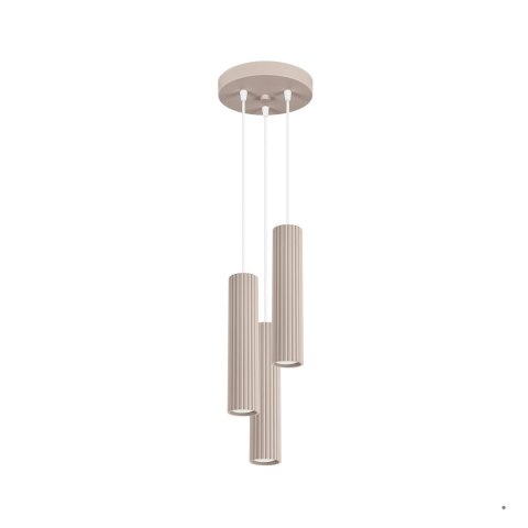 Sollux Lighting Lampa wisząca KARBON 3P taupe
