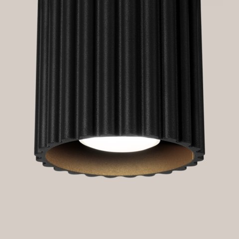 Sollux Lighting Plafon AURA 1 czarny GU10