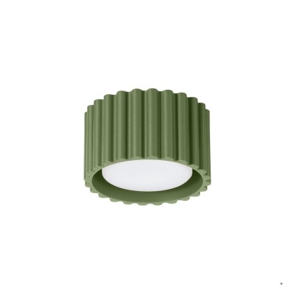 Sollux Lighting Plafon AURA 1 zielony oliwkowy Gx53