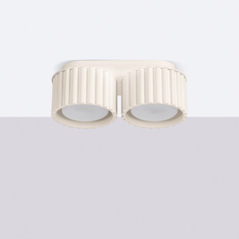 Sollux Lighting Plafon AURA 2 beżowy Gx53