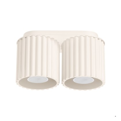 Sollux Lighting Plafon AURA 2 beżowy GU10