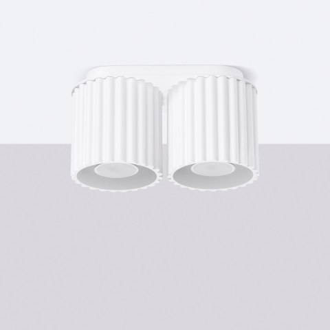 Sollux Lighting Plafon AURA 2 biały GU10