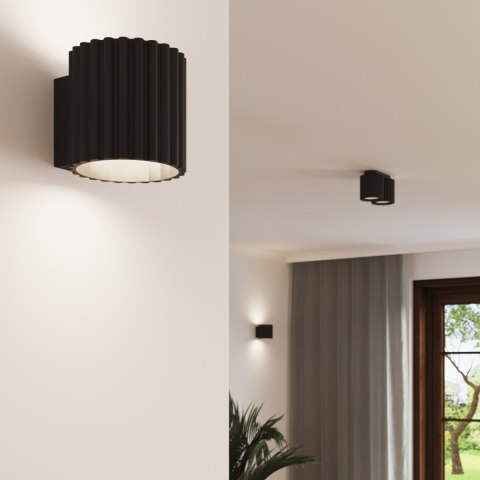 Sollux Lighting Plafon AURA 2 czarny GU10