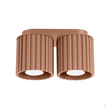 Sollux Lighting Plafon AURA 2 mocca GU10
