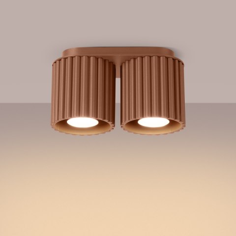 Sollux Lighting Plafon AURA 2 mocca GU10