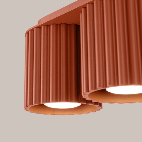 Sollux Lighting Plafon AURA 2 ochra czerwona GU10