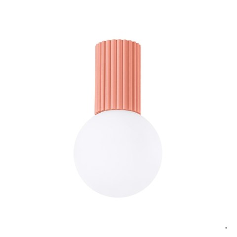 Sollux Lighting Plafon HALO brzoskwiniowy IP44
