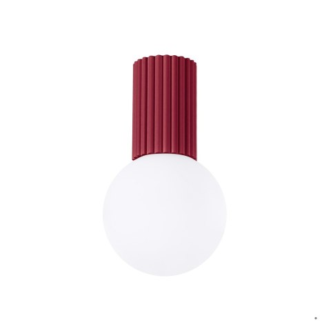 Sollux Lighting Plafon HALO burgund IP44