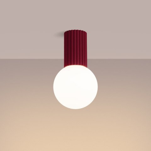 Sollux Lighting Plafon HALO burgund IP44