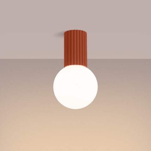 Sollux Lighting Plafon HALO ochra czerwona IP44
