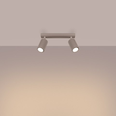 Sollux Lighting Plafon KARBON 2 taupe
