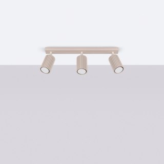 Sollux Lighting Plafon KARBON 3L taupe