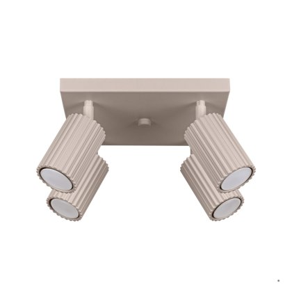 Sollux Lighting Plafon KARBON 4 taupe
