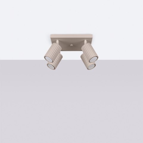 Sollux Lighting Plafon KARBON 4 taupe